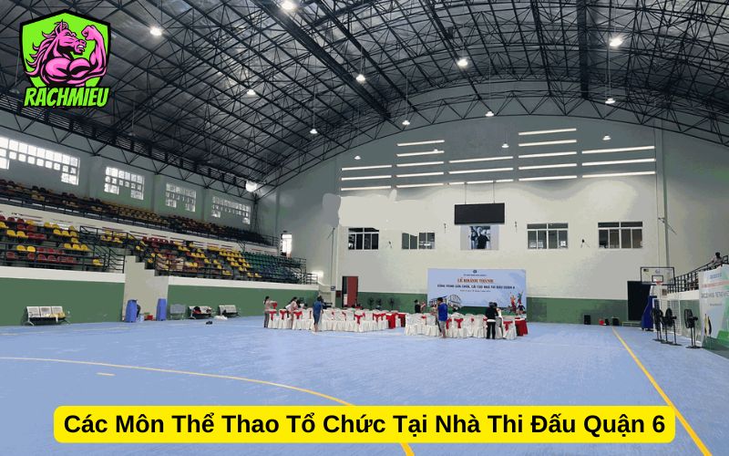 Các Môn Thể Thao Tổ Chức Tại Nhà Thi Đấu Quận 6